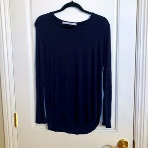 Lola & Sophie Navy Long Sleeve T-Shirt Size Large